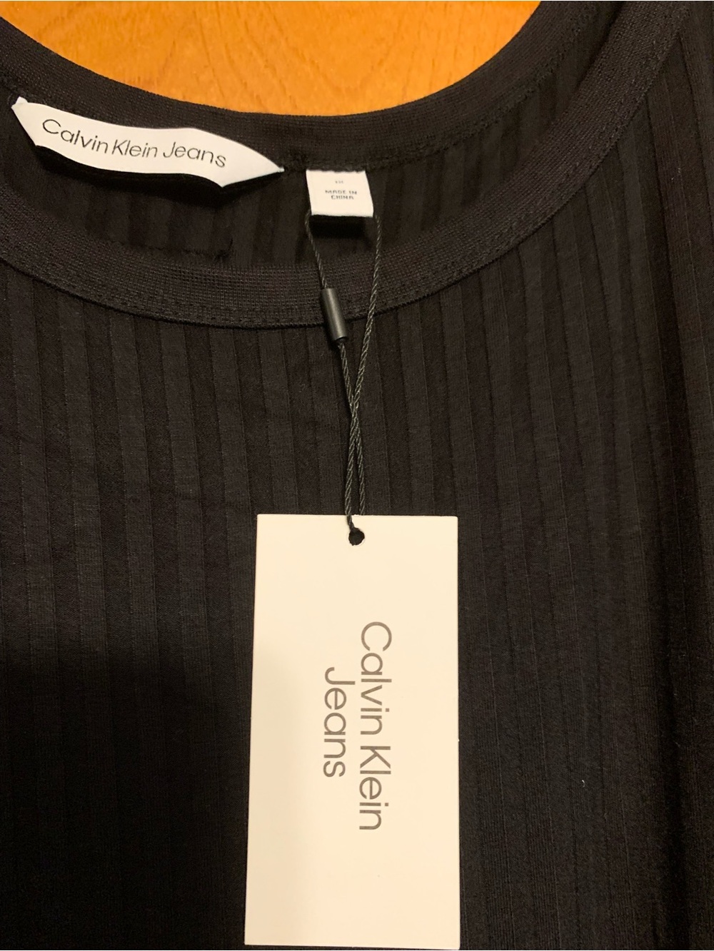 Calvin Klein Jeans Black Ribbed Maxi Dress 1x